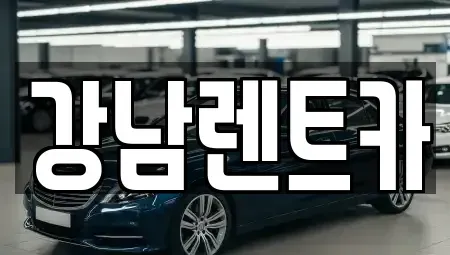 대전 동구 천동 렌트카 전문 강남렌트카