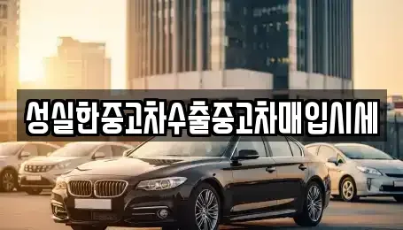 대전 동구 천동 중고차매입 전문 성실한중고차수출중고차매입시세