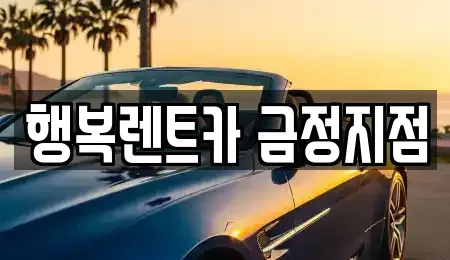 부산광역시 금정구 남산동 렌트카 전문 행복렌트카 금정지점