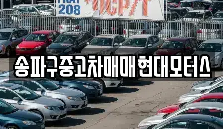 서울 송파구 중고차 전문 송파구중고차매매현대모터스