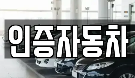 서울 종로구 관철동 중고차매매 전문 인증자동차