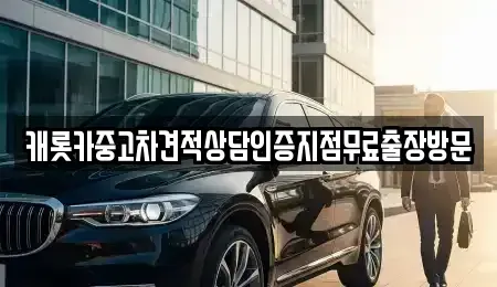 서울 중구 장충동1가 중고차 전문 캐롯카중고차견적상담인증지점무료출장방문
