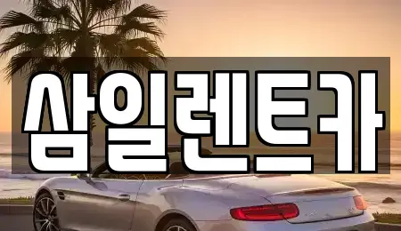 전라남도 여수시 여천동 렌트카 전문 삼일렌트카