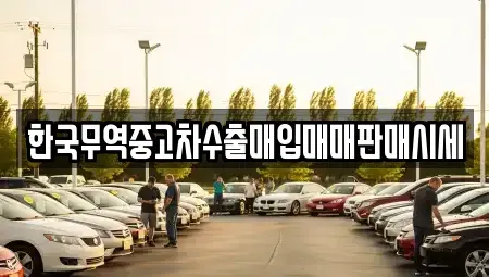 전라남도 여수시 여천동 중고차매매 전문 한국무역중고차수출매입매매판매시세