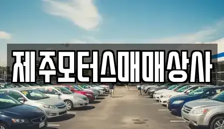 제주특별자치도 서귀포시 중문동 중고차 전문 제주모터스매매상사