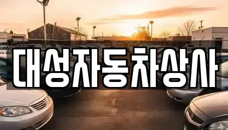 충청남도 공주시 월미동 중고차매매 전문 대성자동차상사