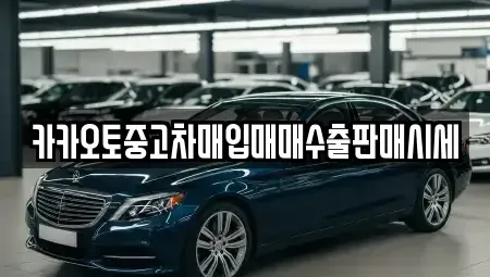 충청남도 공주시 월미동 중고차매입 전문 카카오토중고차매입매매수출판매시세