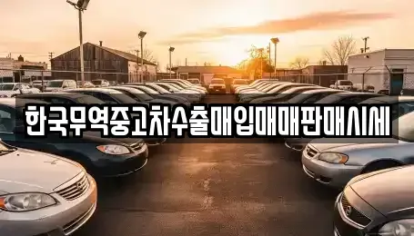충청남도 공주시 월미동 중고차매입 전문 한국무역중고차수출매입매매판매시세