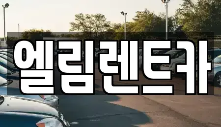 충청남도 공주시 중학동 렌트카 전문 엘림렌트카