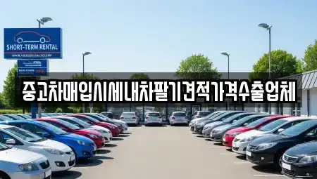 충청남도 공주시 중학동 중고차매입 전문 중고차매입시세내차팔기견적가격수출업체